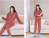 Women's Winter Woolen Top Bottom Set